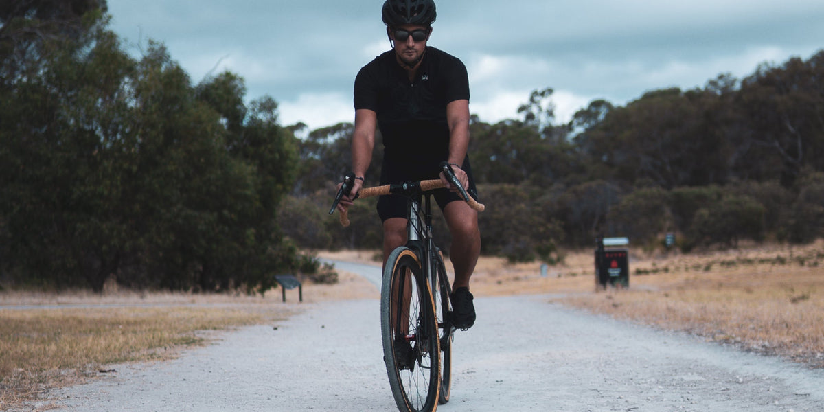 Titanium gravel bike on an Australian gravel trail